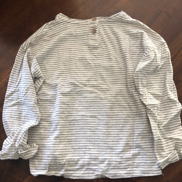 Zara long sleeve tee size 3/4 Blue stripe - Picture 5 of 5